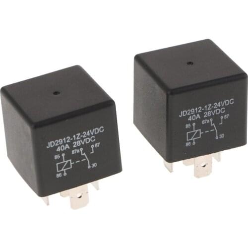 2Pieces DC 24V Automotive Relay 40A 5-Pin For Car Truck Camper Motorhome