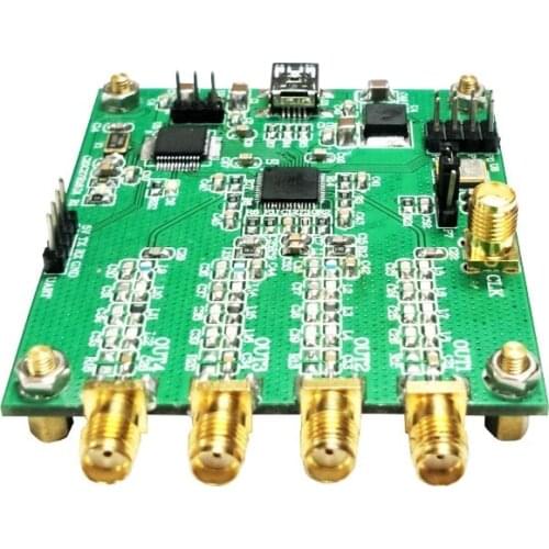 TZT AD9959 4-Channel DDS Module RF Signal Generator AT Commands Serial Output Frequency Sweep AM