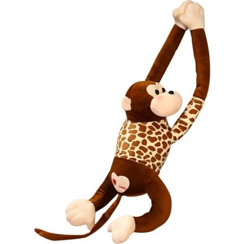 80cm new product naughty funny proboscis monkey plush doll cute cartoon animal monkey pillow girl big pillow soft filling
