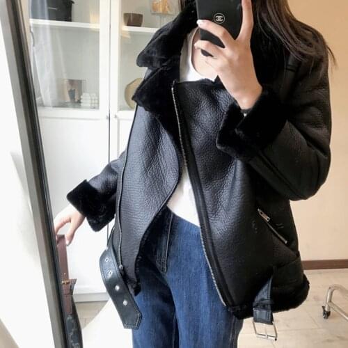 Ailegogo Womens Winter Leather Jackets China