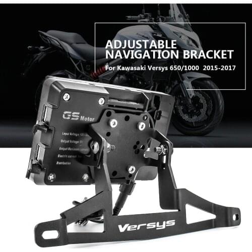 Motorcycle Accessories GPS navigation bracket Supporter Holder for Kawasaki Versys 650 Versys 1000 Versys650 MY 2015 2016 2017