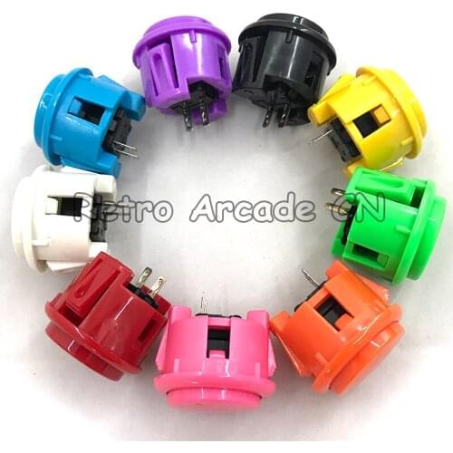 10 pcs Arcade Durable Push Button OEM 30mm mm push button copy sanwa push button DIY Arcade fighting game kit