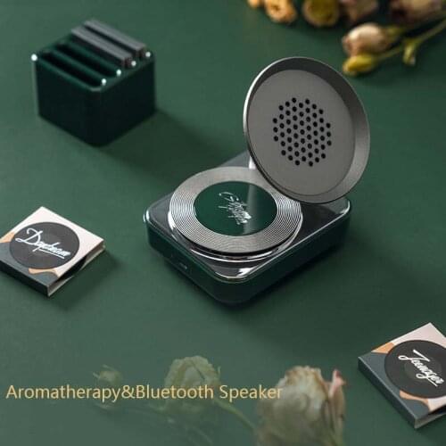 Fragrance Record Player Bluetooth Speaker Wireless Home Bluetooth Speaker Retro Girl Heart Music Player Mini Simple Subwoofer