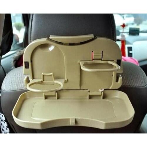 Auto Car Back Seat Folding Table Drink Food Cup Tray Holder Stand Desk Laptop Dinning Organiser Rack Accessories