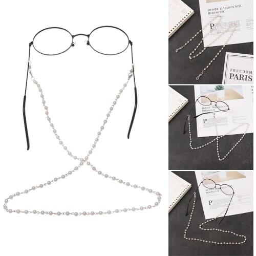 1PC Simulated-Pearl Beads Glasses Chain Sweet Metal Eyeglass Lanyard Star Moon Glasses Necklace New Fashion Eye Wear Accessories
