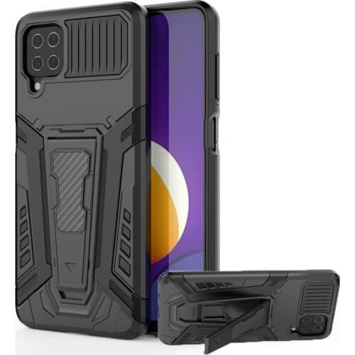 For Samsung Galaxy M12 Case Magnetic Car Holder KickStand Bracket Shockproof Bumper Armor Back Phone Cover For Samsung M12 Case