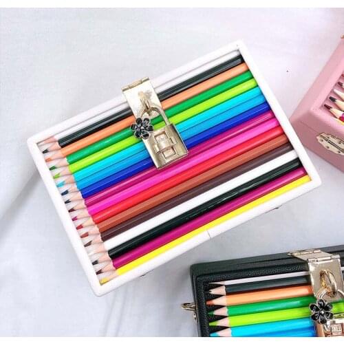 Color Pencil Box Style Purses And Handbags For Women Party Clutch Bag Shoulder Crossbody Bag Designer Bag Pu Ladies