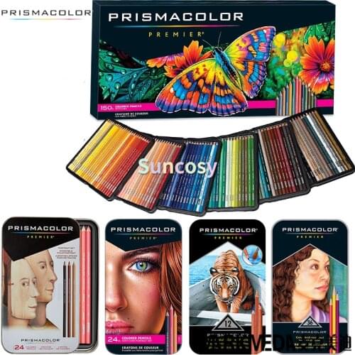 Prismacolor Colored Pencils Art Kit Gift Set -Artist Premier Wooden Soft Core Pencils 150 132 24 12 colors,PC1077,PC935
