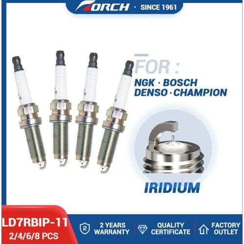 China Original Ignition System Candles TORCH LD7RBIP-11 Iridium Platinum Standard Spark Plug Engines Components