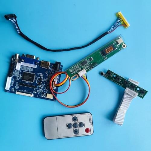 Kit Work for B154PW02 V0/B154PW02 V1/B154PW02 V2/B154PW02 V3 1440x900 2AV DIY LVDS LCD Remote AV 30pin HDMI VGA Controller Board