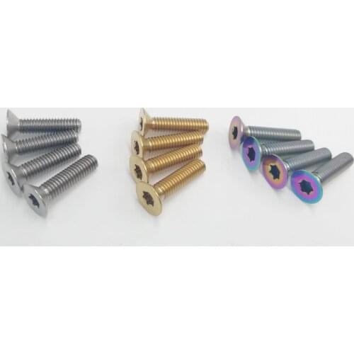 Colorful Titanium/Ti bow tie Bolts/Screws*4pcs fit For SpeedPlay Zero,Light Action&X Pedal