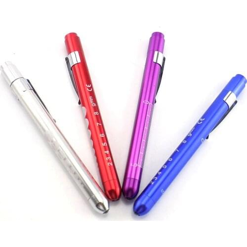 Mini Nurse Pocket Penlight Pen Flashlight Doctor Clinical LED Flashlight Mouth Ear Care First Aid Inspection Torch Light 4 Color