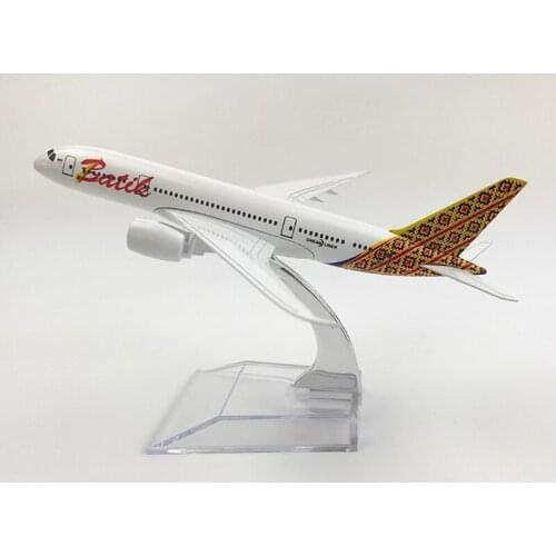 Batik Airlines Aeroplane model Boeing 787 airplane 16CM Metal alloy diecast 1:400 airplane model toys Collectible gifts Free