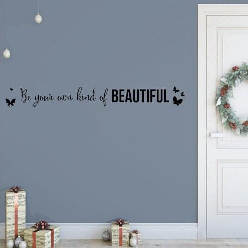 Home bedroom sticker decoration smiley is the best makeup quote living room transferable poster PW94