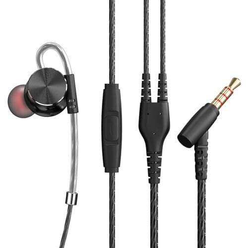 QKZ DM10 Type-C In-ear Earphones 3.5mm Wired Bass Subwoofer Metal Earphone Magnetic Suction Line ControlSports Headsets with Mic