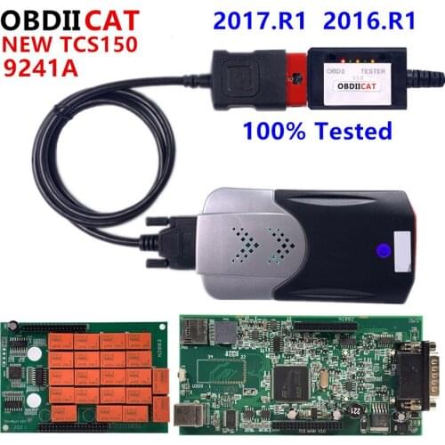 OBDIICAT Wholesale New With Bluetooth 2016.R1/2017.R1 with keygen obd2 Diagnostic Tool VD TCS Can Test Car truck