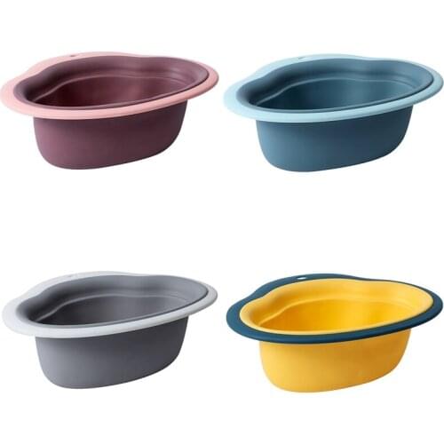 Food grade plastic fruit and vegetable cleaning filter tableware drain basket drainer kitchen storage gadget sink filter rack