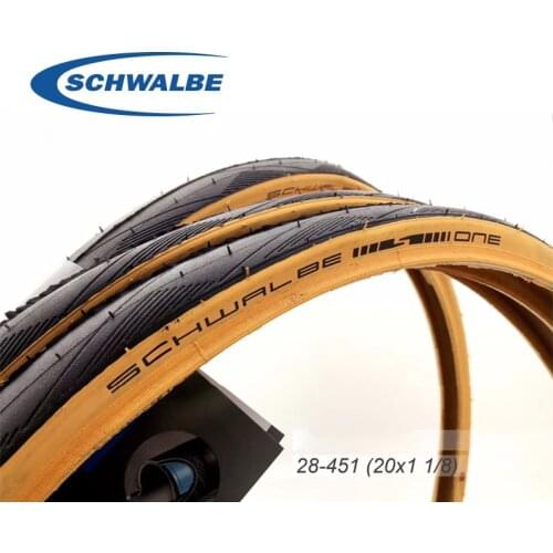 SCHWALBE ONE 20 Inch 20x1 1/8 Steel Wire Folding Bike Tire 28-451 Road Bicycle Tyre Replacements Parts