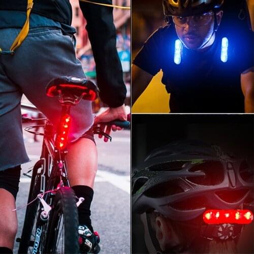 Outdoor Bike Light Waterproof 5 LED MTB Safety Warning Bike Light Rear Tail Light RED Lamp 4 Mode USB Recharge Bike Accessories