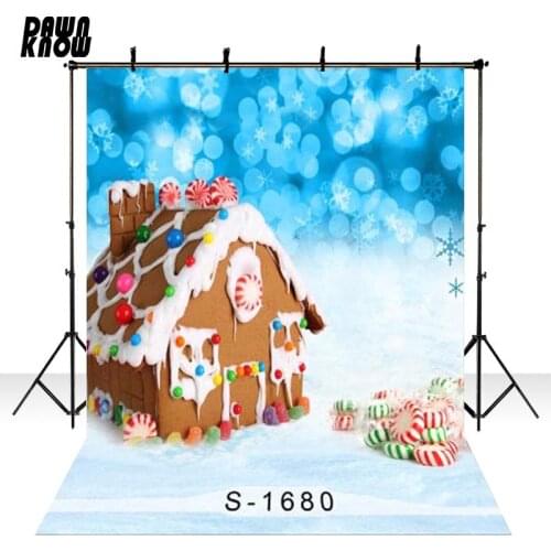 DAWNKNOW Shimmer Vinyl Photography Background For Baby Chocolate House Sweet Photo Shoot Backdrop For Wedding Photo Studio S1680