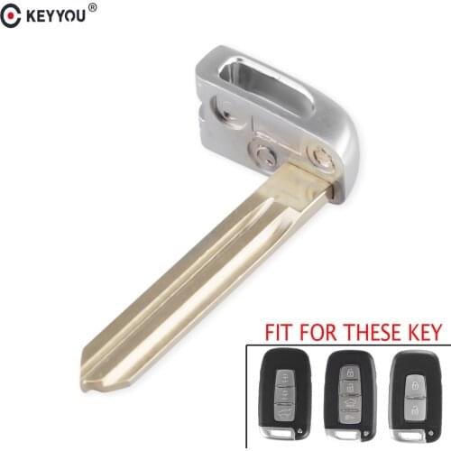 KEYYOU Replacement Remote Smart Emergency Key Blade For Hyundai Genesis Coupe Elantra For Kia Forte Sportage Soul