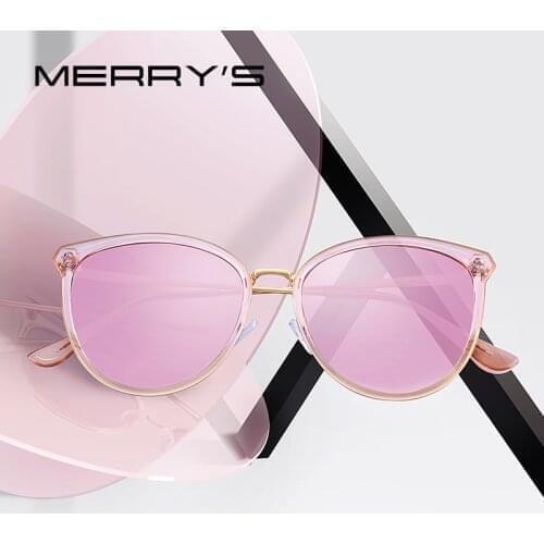 MERRYS Women Cat Eye Polarized Sunglasses Ladies Fashion Brand Trending Sun glasses UV400 Protection S6305