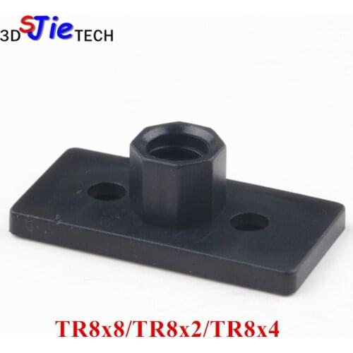 1 pcs Openbuilds 8mm TR8x8/TR8x4/TR8x2 8mm Acme Nut Plate for CNC 3D printer spare parts TR8 POM nut