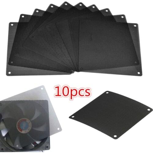 10Pcs 120mm PVC PC Fan Dust Filter Dustproof Case Computer Cooler Cover Mesh