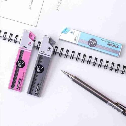 20PCS 0.5mm 0.7mm Pencil Leads Anti-cracking 2B Mechanical Pencil Refill Student School Office Stationery Supplies