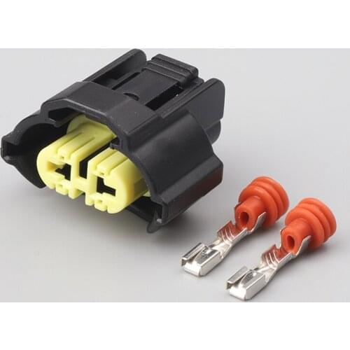 2pin Auto Waterproof Connector Female Fog Lamps Connector H11 H9 M6 Plug 6189-0935 For Toyota Mazda