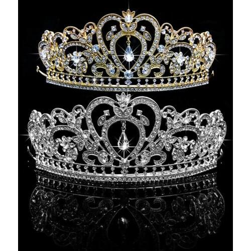 32CE Wedding Bridal Princess Rhinestone Tiara Crown Headband Women Hair Accessories
