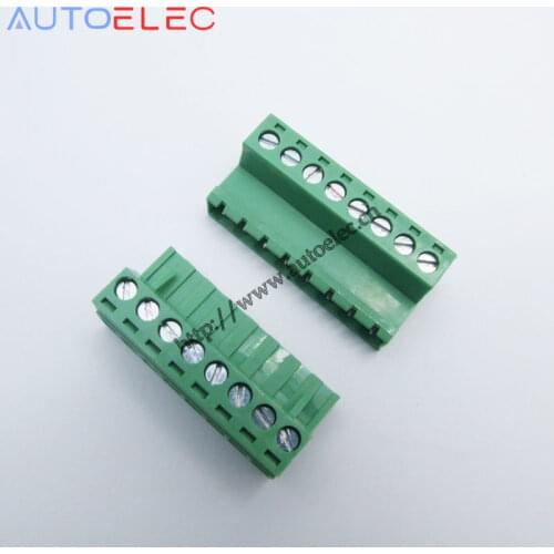 50pcs 5.08mm Pitch 10 Pins male&female Pins PCB Electrical Screw Terminal Block Connector wire terminals pin header &socket