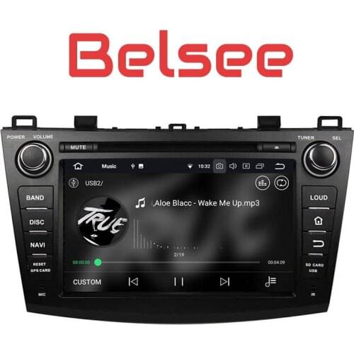 Belsee for Mazda 3 2009-2012 IPS Screen Stereo Android 8.0 Car Radio 8 Core 2 Din Head Unit Bluetooth Autoradio GPS Navigation