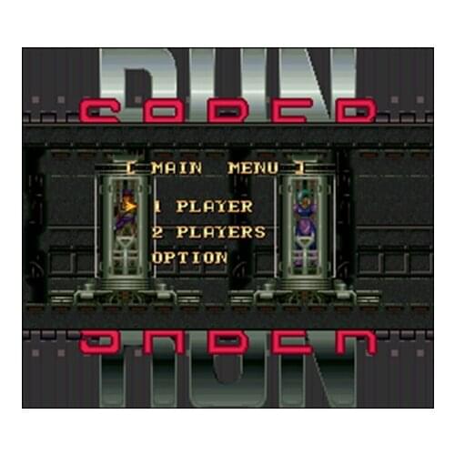 Run Saber NTSC Version 16 Bit 46 Pin Big Gray Game Card For USA Game Players