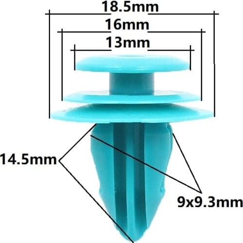 Kalili Plastic Fastener Rivet For Honda Toyota Moulding Weatherstrip Door Seal Clip Retainers Rivets