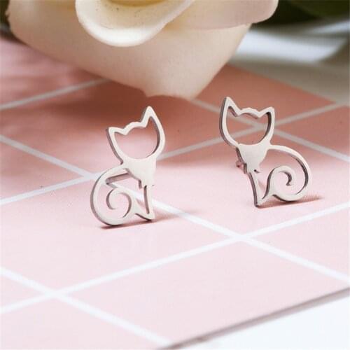 Korean Earings Fashion Jewelry Cute Kitten Earrings Oorbellen Brincos Earrings For Women Statement Earings Wholesale
