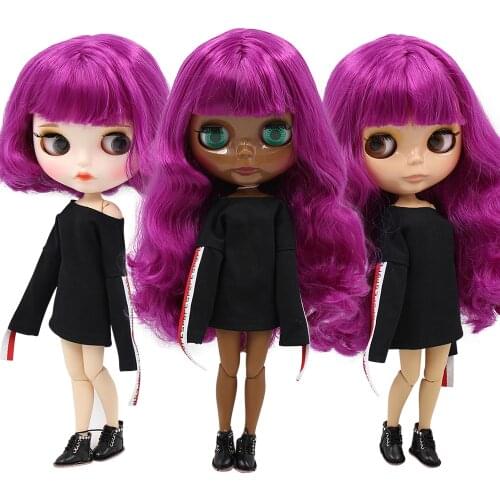 ICY DBS Blyth Doll joint body purple hair 1/6 bjd 30cm toy girls gift anime girls