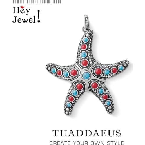 Pendant Unique Starfish,2020 Summer New Jewelry Bohemia 925 Sterling Silver Accessories Mysterious Oceans Gift For Women