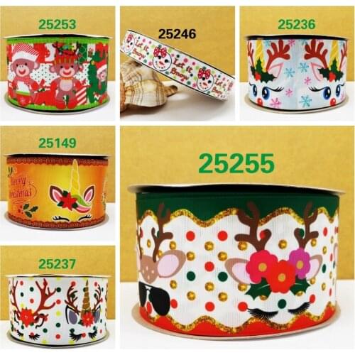 Ribbons 50 yard cartoon printed grosgrain ribbon 25255