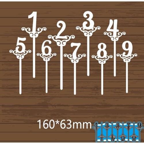 160*63mm Numbers Cutting Metal Dies for 2020 New Stencils DIY Scrapbooking Paper Cards Craft Making New Craft Decoration