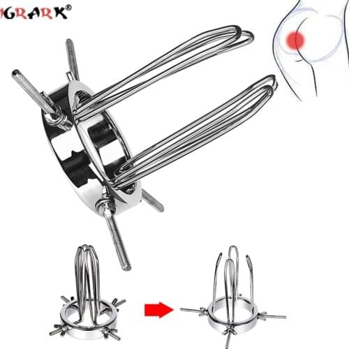 Metal Anal Vagina Extender Ass Speculum Anus Dilator Butt Plug Bdsm Sex Toys for Women Men Gay Adults 18+ Shop Intimate Goods