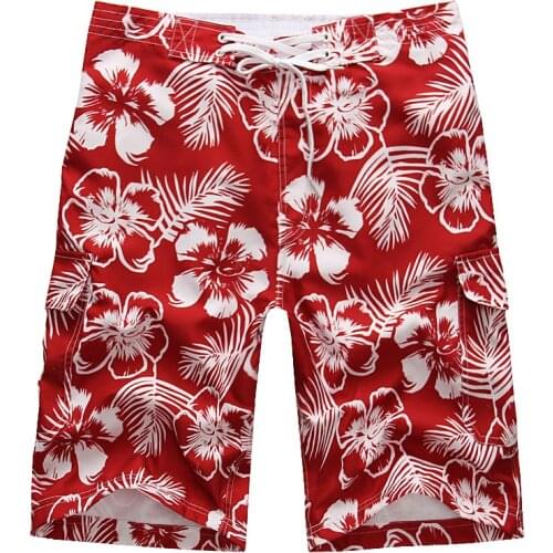 Mens Swim Shorts Bermuda Swimsuit Running Shorts Swimming Board Trunks Beach Pants Bathing Briefs Quick Dry Print M L