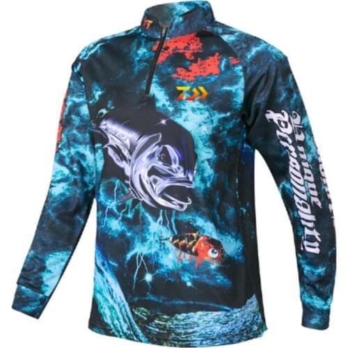 New Ropa de pesca chaqueta de manga larga Camiseta al aire libre ciclismo punción Jigging UV bloque Anti UV ropa Baju Jersey