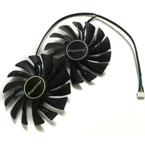 2pcs/Set GTX1060 GPU Cooling Fans For MSI GeForce GTX 1060 OS Video Graphics Card As Replacement