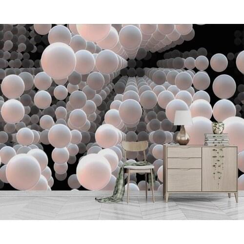 Custom 3d wallpaper 3dAbstract minimalistic circle tv background room in the living room bedroom 3D background wall