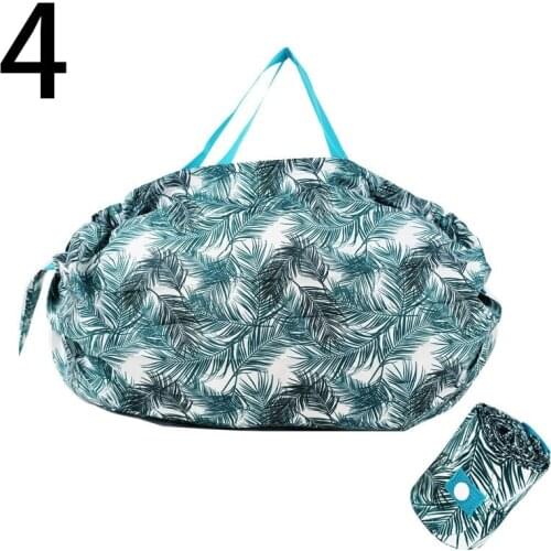New Super Large Capacity Folding Shopping Bag Retractable Portable Storage Bag Reusable Shoulder Bag Travel Storage Bag