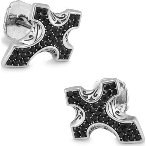 SPARTA White Gold Electroplated Teutonic Knights Austria Crysta Cufflinks