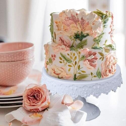 Vintage Round Cake Stands Cupcake Dispaly for Wedding Birthday Parties Celebrations Decor Cake Pedestal Dessert Holder