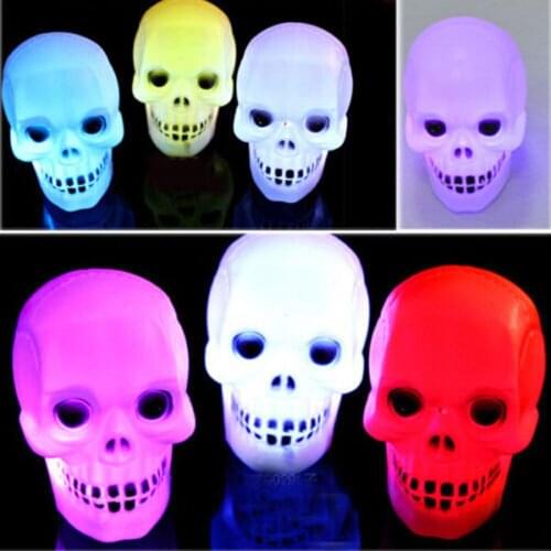 Funny Halloween Festive Event Party Flash Skull Grimace Led Lantern Night Light Home Decoration