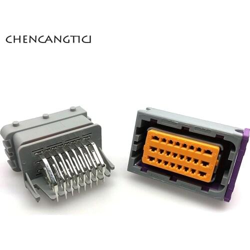 1 Set 24 Pin Way FCI ECU Oil To Gas Computer Board Connector Auto Housing Sealed Plug Socket 211PC249S8005 HCCPHPE24BKA90F